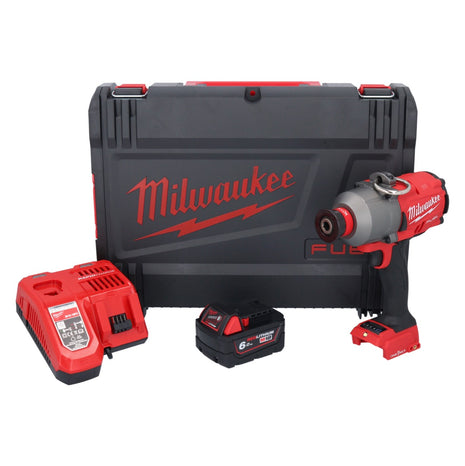 Clé à chocs sans fil Milwaukee M18 ONEFHIWH716-601X 18 V 1017 Nm 7/16" brushless + 1x batterie 6,0 Ah + chargeur + boîtier HD