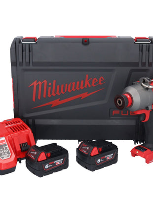 Milwaukee M18 ONEFHIWH716-602X Llave de impacto inalámbrica 18 V 1017 Nm 7/16" sin escobillas + 2x batería 6,0 Ah + cargador + caja HD