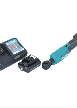 Makita WR 100 DWA1 Akku Ratschenschrauber 12 V 47,5 Nm 1/4" 3/8" + 1x Akku 2,0 Ah + Ladegerät