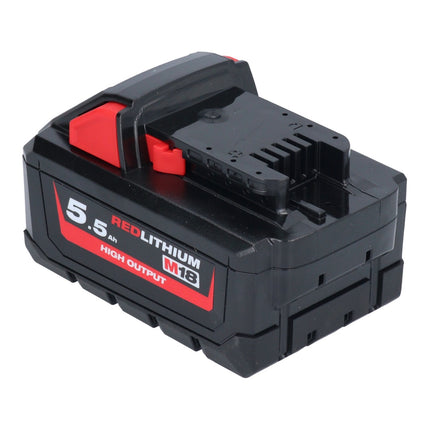 Set di batterie Milwaukee M18 HB 5.5 3x 18 V 5.5 Ah / 5500 mAh Li-Ion High Output ( 3x 4932464712 ) con indicatore del livello di carica