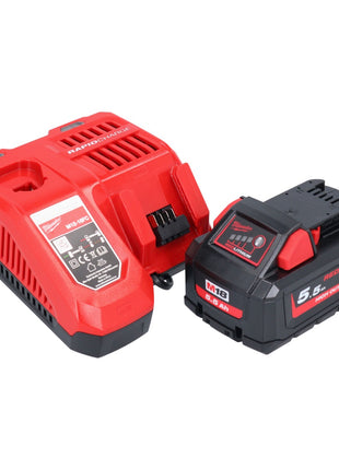 Milwaukee M18 NRG-551 set de arranque de batería de alto rendimiento 18 V + 1x batería 5,5 Ah (4932464712) + cargador M12-18 FC (4932451079)