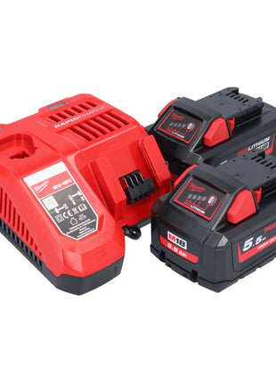 Zestaw startowy Milwaukee M18 NRG-552 High Output 18 V + 2x akumulator 5,5 Ah ( 2x 4932464712 ) + ładowarka M12-18 FC ( 4932451079 )