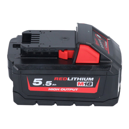 Milwaukee M18 NRG-552 Battery Starter Set High Output 18 V + 2x batteria 5,5 Ah ( 2x 4932464712 ) + caricatore M12-18 FC ( 4932451079 )