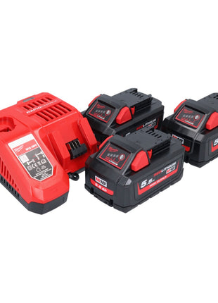 Zestaw startowy Milwaukee M18 NRG-553 High Output 18 V + 3x akumulator 5,5 Ah ( 3x 4932464712 ) + ładowarka M12-18 FC ( 4932451079 )