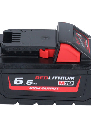 Milwaukee M18 NRG-553 Battery Starter Set High Output 18 V + 3x Battery 5,5 Ah ( 3x 4932464712 ) + M12-18 FC Charger ( 4932451079 )