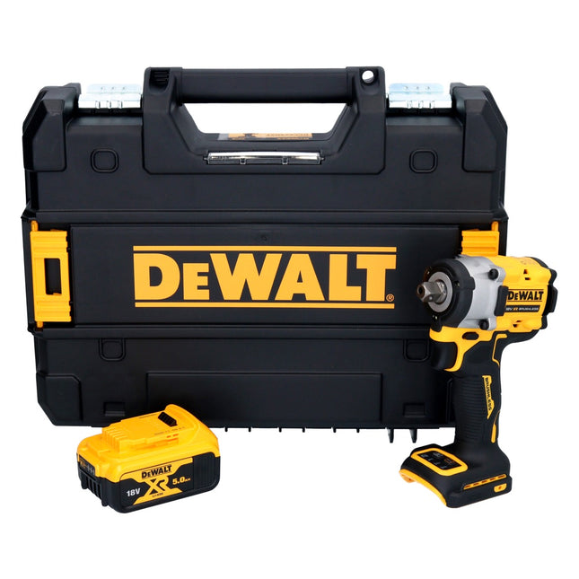Avvitatore a impatto a batteria DeWalt DCF 922 NT 18 V 400 Nm 1/2" Brushless + 1x batteria 5,0 Ah + TSTAK - senza caricabatteria