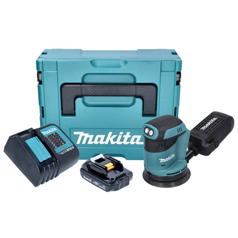 Makita DBO 180 SY1J Akku Exzenterschleifer 18 V 125 mm + 1x Akku 1,5 Ah + Ladegerät + Makpac - Toolbrothers