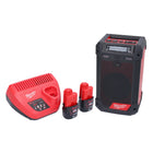 Milwaukee M12 RCDAB+-302 radio batería DAB+ 12 V + 2x baterías 3.0 Ah + cargador