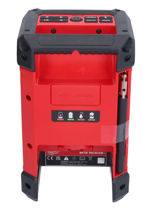 Milwaukee M12 RCDAB+-402 Akku Radio DAB+ 12 V + 2x Akku 4,0 Ah + Ladegerät