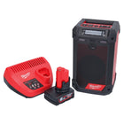 Milwaukee M12 RCDAB+-601 radio batería DAB+ 12 V + 1x batería 6,0 Ah + cargador