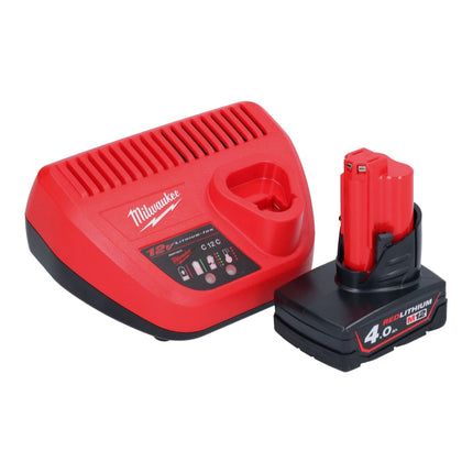 Milwaukee M12 FIR38LR-401 Akku Ratsche lang 12 V 75 Nm 3/8" + 1x Akku 4,0 Ah + Ladegerät