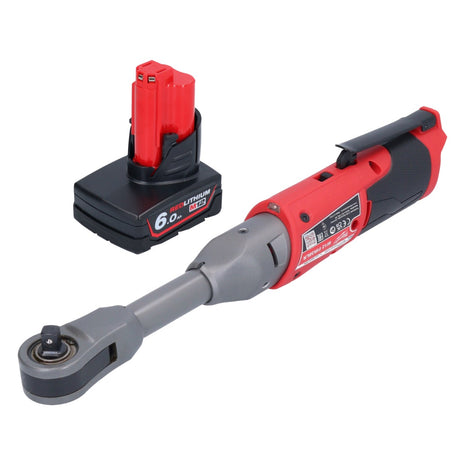 Milwaukee M12 FIR38LR-601 carraca a batería larga 12 V 75 Nm 3/8" + 1x batería 6,0 Ah - sin cargador