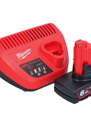 Milwaukee M12 FIR38LR-601 Grzechotka akumulatorowa 12 V 75 Nm 3/8" + 1x akumulator 6,0 Ah + ładowarka