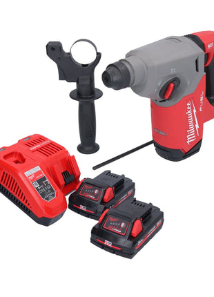 Milwaukee M18 FH-302 Akku Bohrhammer 18 V 2,5 J SDS plus Brushless + 2x Akku 3,0 Ah + Ladegerät