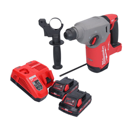 Milwaukee M18 FH-302 Akku Bohrhammer 18 V 2,5 J SDS plus Brushless + 2x Akku 3,0 Ah + Ladegerät