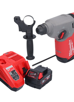 Milwaukee M18 FH-501 akumulatorowa wiertarko-wkrętarka 18 V 2,5 J SDS plus Brushless + 1x akumulator 5,0 Ah + ładowarka