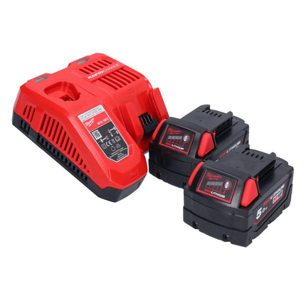 Trapano a percussione a batteria Milwaukee M18 FH-502 18 V 2,5 J SDS plus Brushless + 2x batteria ricaricabile 5,0 Ah + caricatore