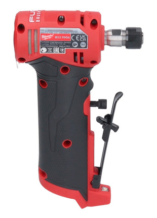 Milwaukee M12 FDGA-301 Geradschleifer abgewinkelt 12 V 6 / 8 mm Brushless + 1x Akku 3,0 Ah + Ladegerät