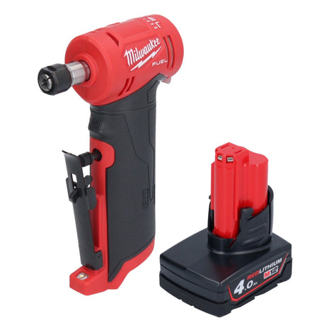 Milwaukee M12 FDGA-401 Szlifierka prosta kątowa 12 V 6/8 mm bezszczotkowa + 1x akumulator 4,0 Ah - bez ładowarki