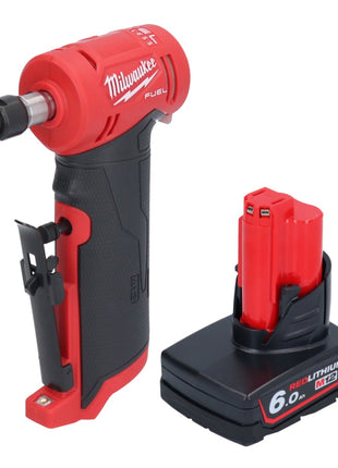 Milwaukee M12 FDGA-601 Szlifierka prosta kątowa 12 V 6/8 mm bezszczotkowa + 1x akumulator 6,0 Ah - bez ładowarki