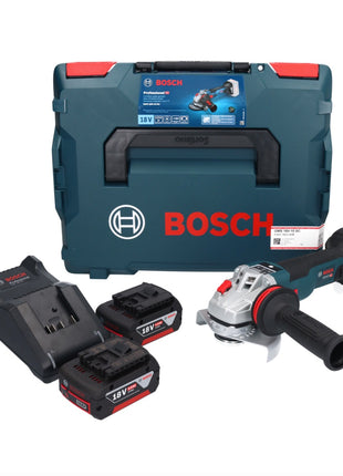 Bosch GWS 18V-10 SC Akku Winkelschleifer 18 V 125 mm Brushless + 2x Akku 5,0 Ah + Ladegerät + L-Boxx - Toolbrothers