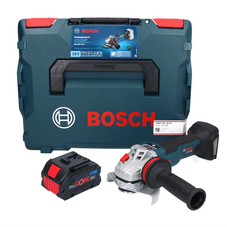 Bosch GWS 18V-10 SC Meuleuse angulaire sans fil 18 V 125 mm Brushless + 1x batterie ProCORE 8,0 Ah + L-Boxx - sans chargeur