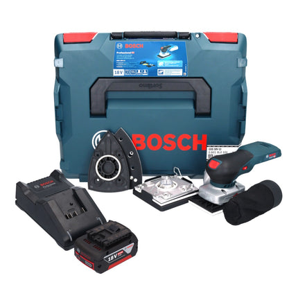 Bosch GSS 18V-13 levigatrice orbitale a batteria 18 V + 1x batteria ricaricabile 5,0 Ah + caricabatterie + L-BOXX