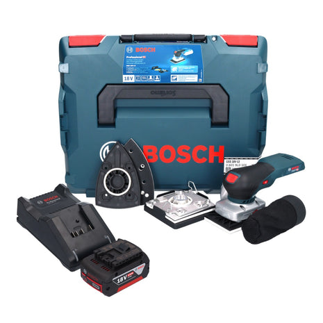 Bosch GSS 18V-13 Ponceuse vibrante sans fil 18 V + 1x batterie 5,0 Ah + chargeur + L-BOXX