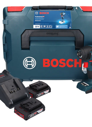 Bosch GDR 18V-210 C Professional Akku Drehschlagschrauber 18 V 210 Nm 1/4" + 2x Akku 2,0 Ah + Ladegerät + L-BOXX - Toolbrothers