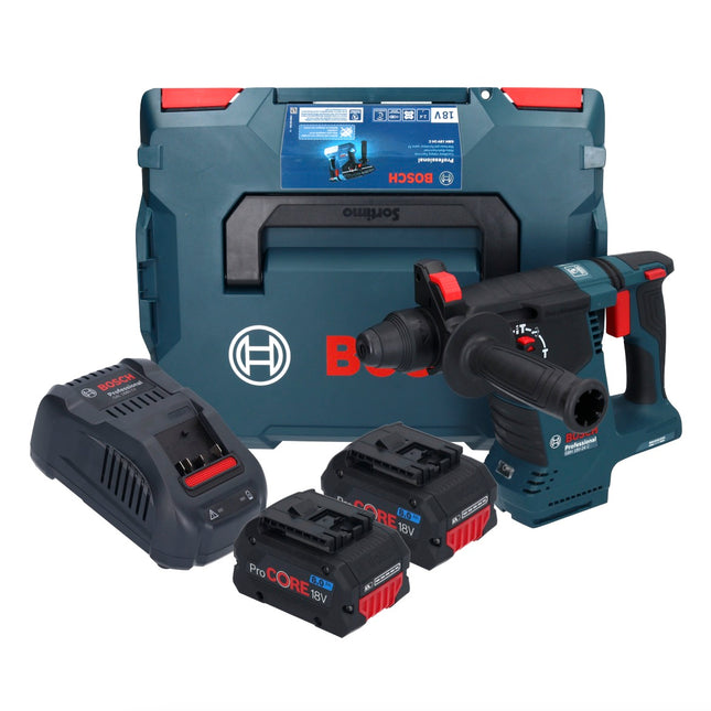 Bosch GBH 18V-24 C Professional Akku Bohrhammer 18 V 2,4 J Brushless SDS plus + 2x ProCORE Akku 8,0 Ah + Ladegerät + L-BOXX