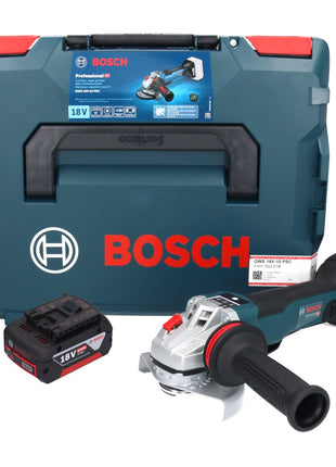 Bosch GWS 18V-10 PSC Professional Akku Winkelschleifer 18 V 125 mm Brushless + 1x Akku 5,0 Ah + L-Boxx - ohne Ladegerät - Toolbrothers