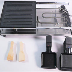 Gebraucht Unvollstaendig ProfiCook PC RG 1144 Raclette Grill 2 in 1 Naturgrillstein Wendegussplatte 1700 W fuer bis zu 10 Personen 501144  1 - toolbrothers