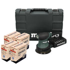 Metabo FSX 200 Intec Ponceuse excentrique 240 W 125 mm + 4x Toolbrothers SPIDER Filet de ponçage Set + Coffret