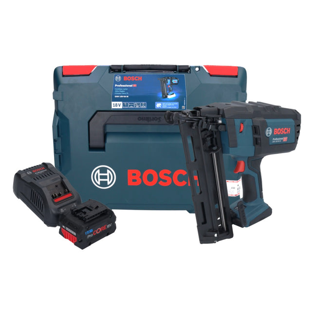 Bosch GNH 18V-64 M Chiodatrice professionale a batteria 18 V 64 mm + 1x batteria ricaricabile ProCORE 8,0 Ah + caricabatterie + L-BOXX