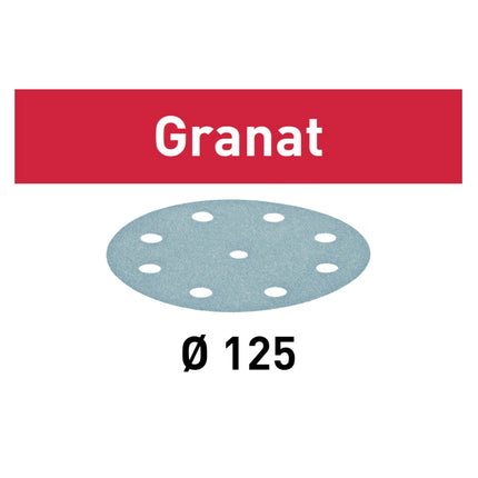 Festool Granat STF D125/8 P220 GR/100 Schleifscheibe 125 mm P220 100 Stk. ( 497172 ) für RO 125, ES 125, ETS 125, ETSC 125, ETS EC 125, LEX 125 - Toolbrothers
