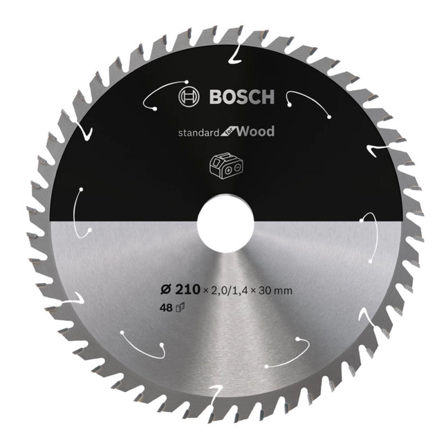 Bosch Professional Standard for Wood Kreissägeblatt 210 x 30 x 1,7 mm 48 Zähne ( 2608837714 ) - Toolbrothers