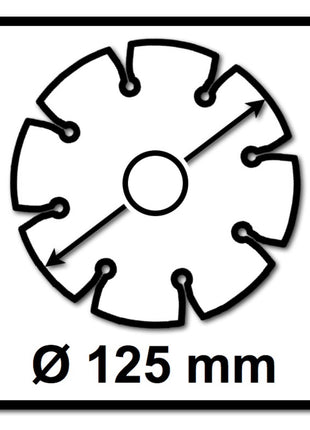 Bosch Standard for Universal disque à tronçonner diamanté 125 x 22,23 mm ( 2608615059 ) pour béton, acier-béton, brique, calcaire et sable-pierre