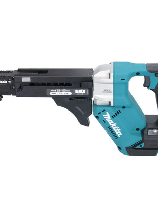 Makita DFR 551 RT1J Akku Magazinschrauber 18 V 25 - 55 mm Brushless + 1x Akku 5,0 Ah + Ladegerät + Makpac - Toolbrothers