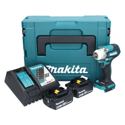Makita DTW 302 RTJ Akku Schlagschrauber 18 V 300 Nm 3/8" Brushless + 2x Akku 5,0 Ah + Ladegerät + Makpac - Toolbrothers