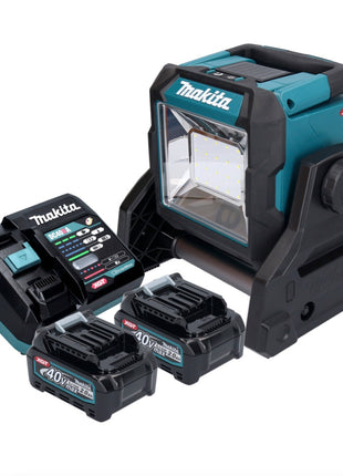 Makita ML003GA201 Akku LED Baustrahler 18 V / 40 V max. 1100 lm + 2x Akku 2,0 Ah + Ladegerät