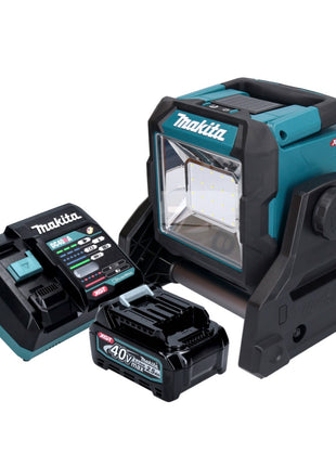 Makita ML003GD101 Foco de construcción LED a batería 18 V / 40 V máx. 1100 lm + 1x batería 2,5 Ah + cargador