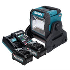 Makita ML003GM201 Akku LED Baustrahler 18 V / 40 V max. 1100 lm + 2x Akku 4,0 Ah + Ladegerät