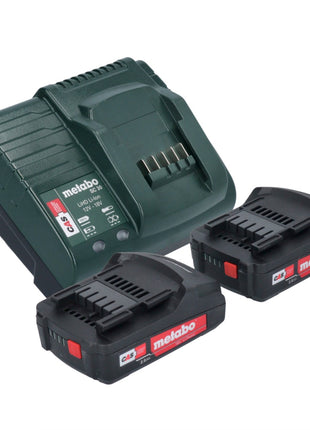 Metabo Basic Set 2x Li-Power Akkupack 18 V 2,0 Ah Akku + SC 30 Ladegerät ( 685161000 ) - Toolbrothers