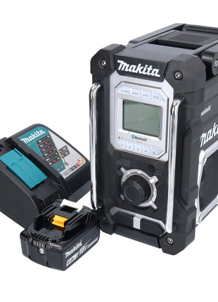 Makita DMR 108 RG1 Akku Radio 10,8 V - 18 V Bluetooth IP64 + 1x Akku 6,0 Ah + Ladegerät