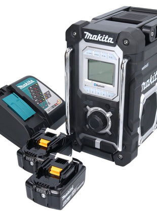 Makita DMR 108 RG radio batería 10,8 V - 18 V Bluetooth IP64 + 2x baterías 6,0 Ah + cargador