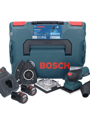 Bosch GSS 12V-13 Professional Akku Schwingschleifer 12 V + 2x Akku 3,0 Ah + Ladegerät + L-BOXX - Toolbrothers