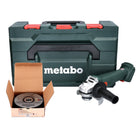 Metabo W 18 L 9-125 Quick Akku Winkelschleifer 18 V 125 mm ( 602249840 ) + metaBOX + Toolbrothers MANTIS Trennscheiben- Set - ohne Akku, ohne Ladegerät - Toolbrothers