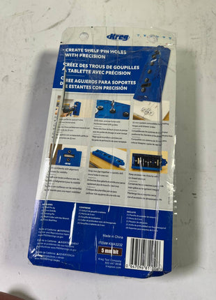 Kreg LR32 Lochreihen Bohrschablone 32 mm blau 5 mm Bohrer Unvollstaendig 2 - toolbrothers