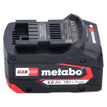 Metabo Basic Set 4x batterie Li-Power 18 V 4,0 Ah + caricabatterie Metabo SC 30 12 - 18 V