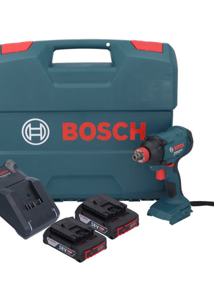 Bosch GDX 18V-180 Akku Drehschlagschrauber 18 V 180 Nm 1/2" + 2x Akku 2,0 Ah + Ladegerät + L-Case - Toolbrothers